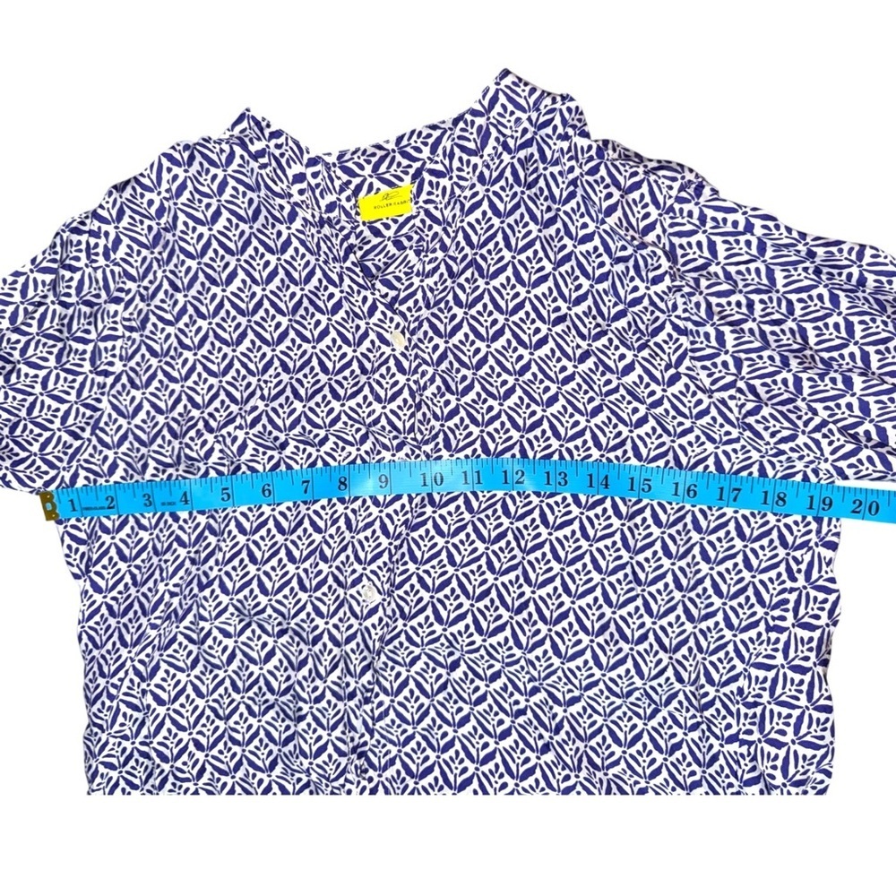 Roberta Roller Rabbit Button Down Tunic Blouse Hi… - image 5